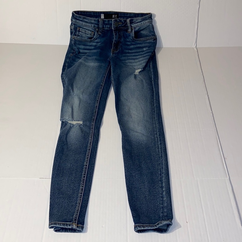 KUT From The Kloth Women’s Size 4 Donna Ankle Skinny Denim Distressed Blue Jeans